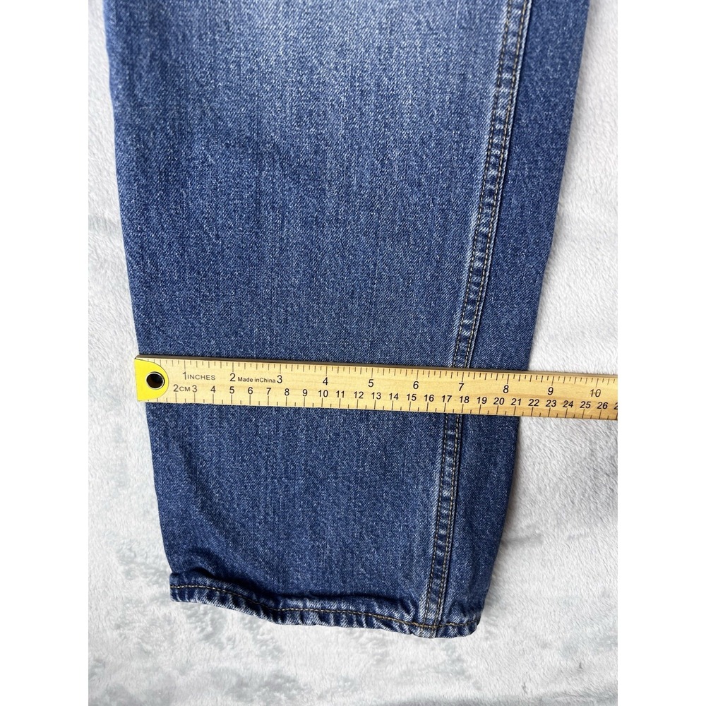 Old Navy men's Regular Straight Denim Size 33X32 Blue Dark Wash 5-Pocket pants - Picture 6 of 8